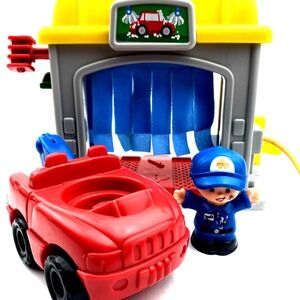 Fisher Price Road Trip Ready Garage Car Wash Figure Little People Car Toys Kids